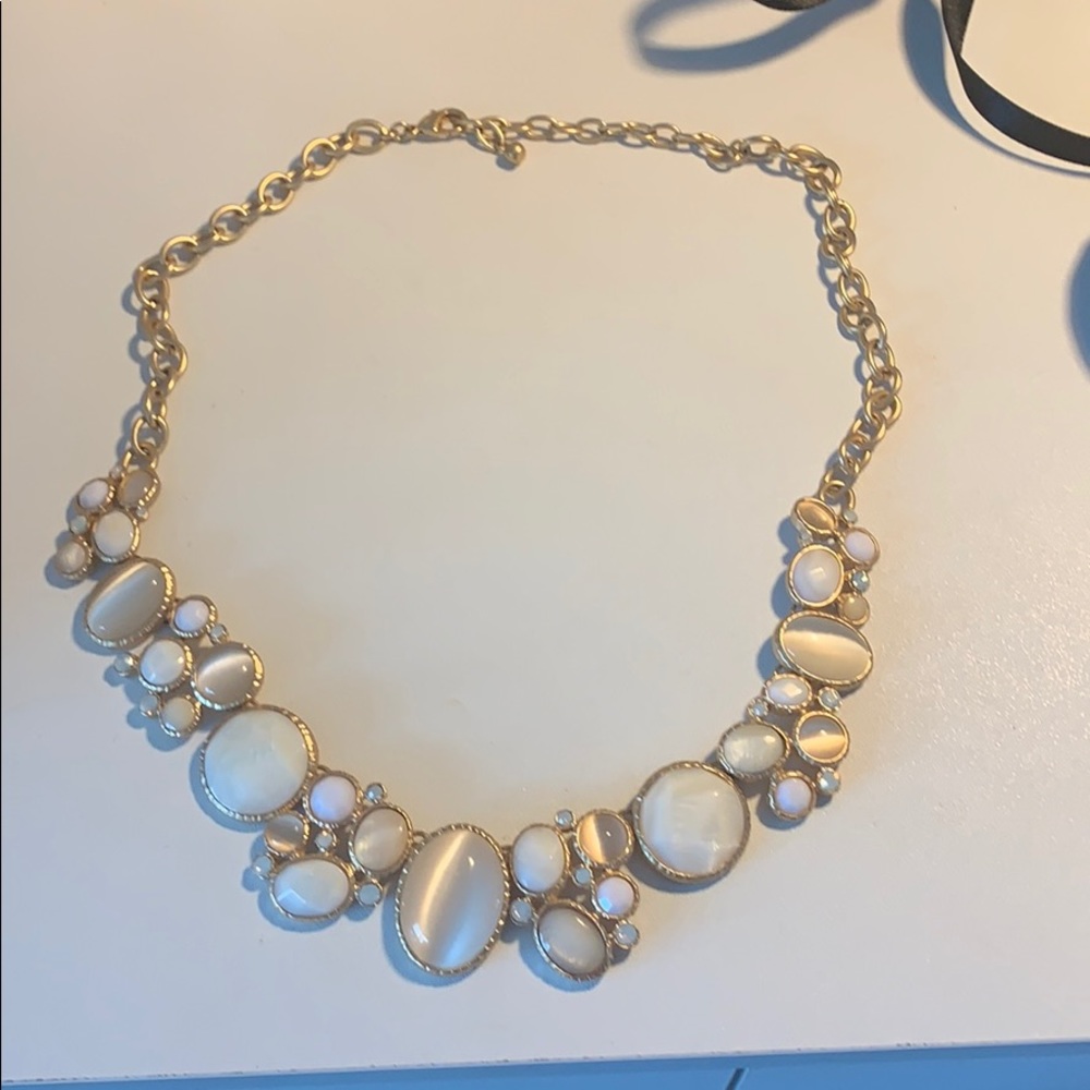 White and pearl necklace